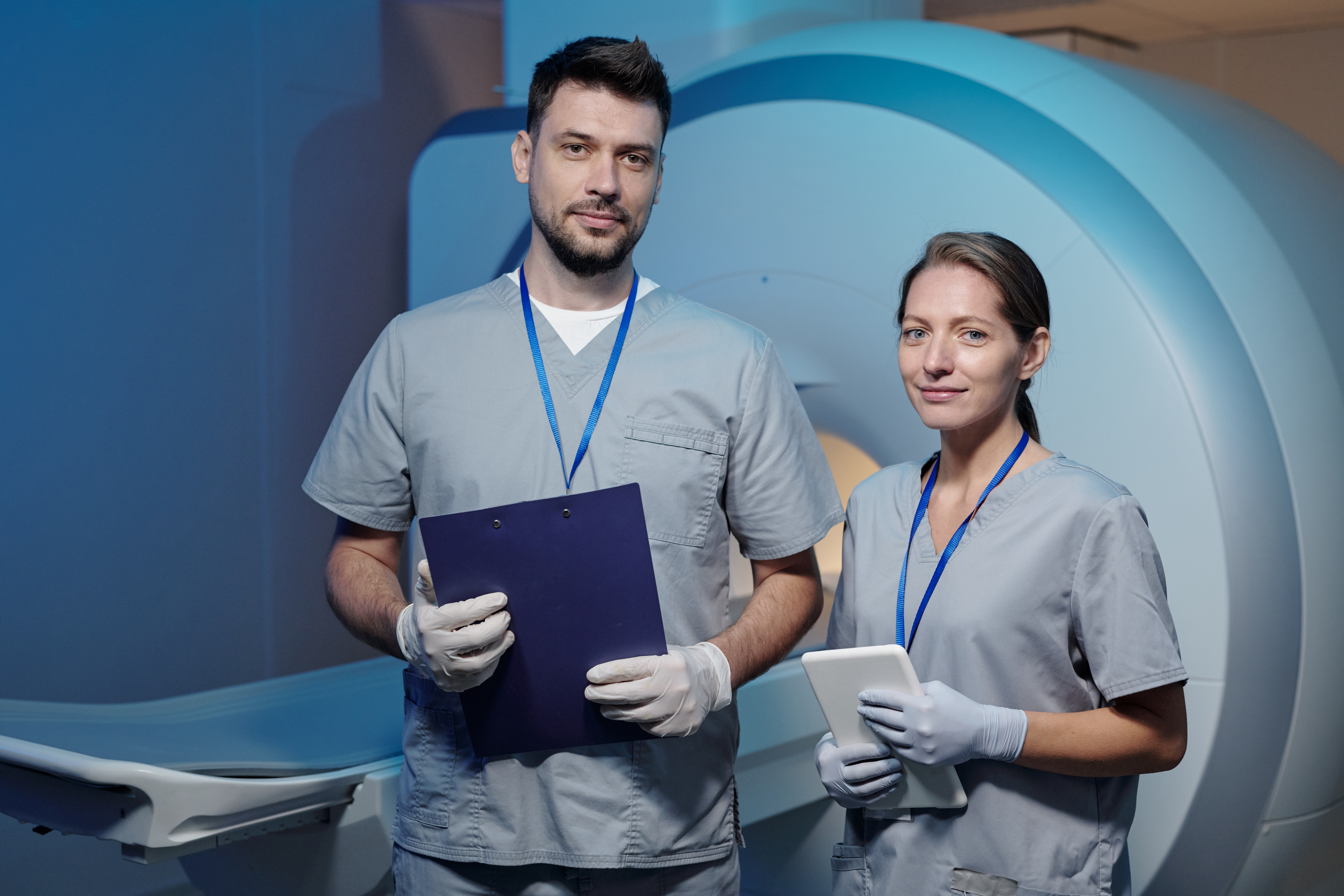 two young successful colleagues in gloves and unif 2025 03 18 09 25 48 utc